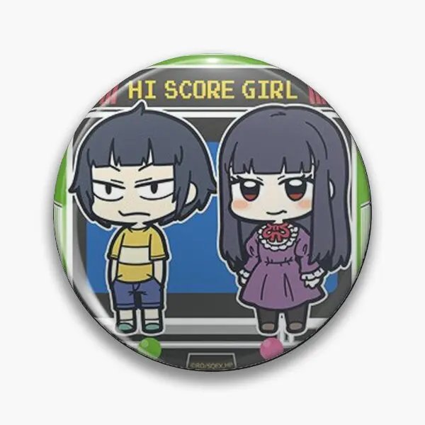 Hi Score Girl Haruo Yaguchi And Akira On  Soft Button Pin Lapel Pin Cute Brooch Decor Metal Gift Lover Badge Collar Creative Hat