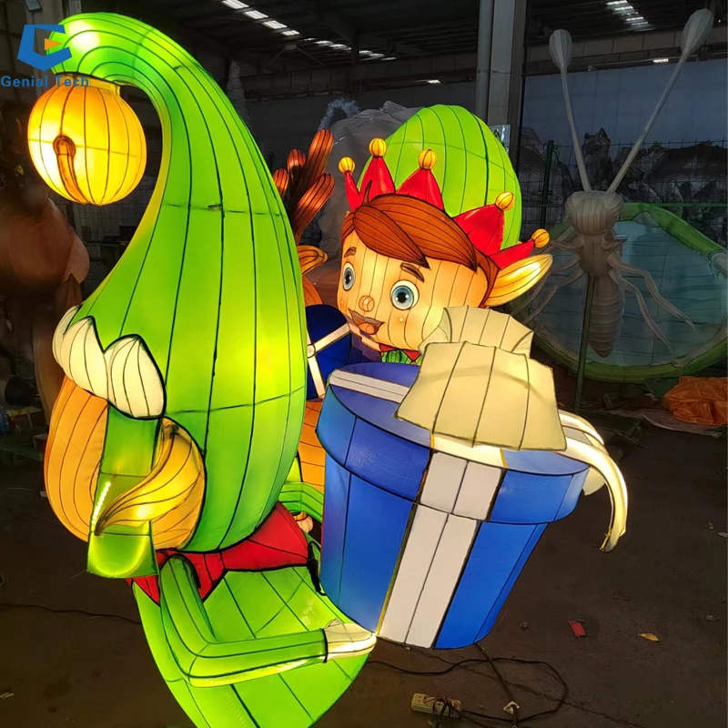 JFL-20 Waterproof Theme Park Christmas Lantern Led Festival Light Cartoon Figure Lantern