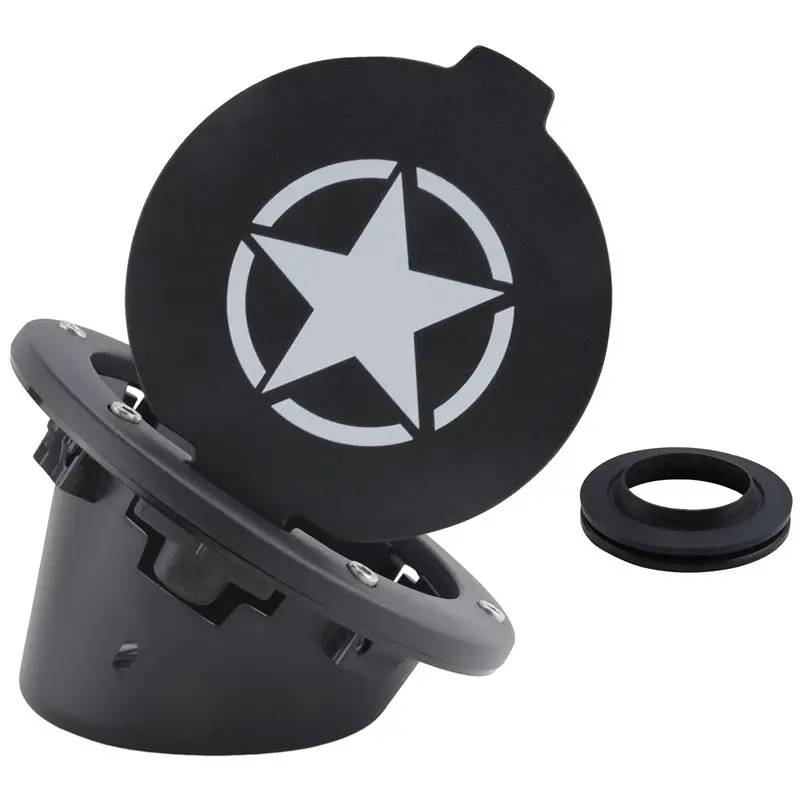 Top Sale Gas Tank Cap Cover Fuel Tank Cover 4-Door 2-Door For 2007-2018 Jeep Wrangler Jk & Unlimited Car Accessories