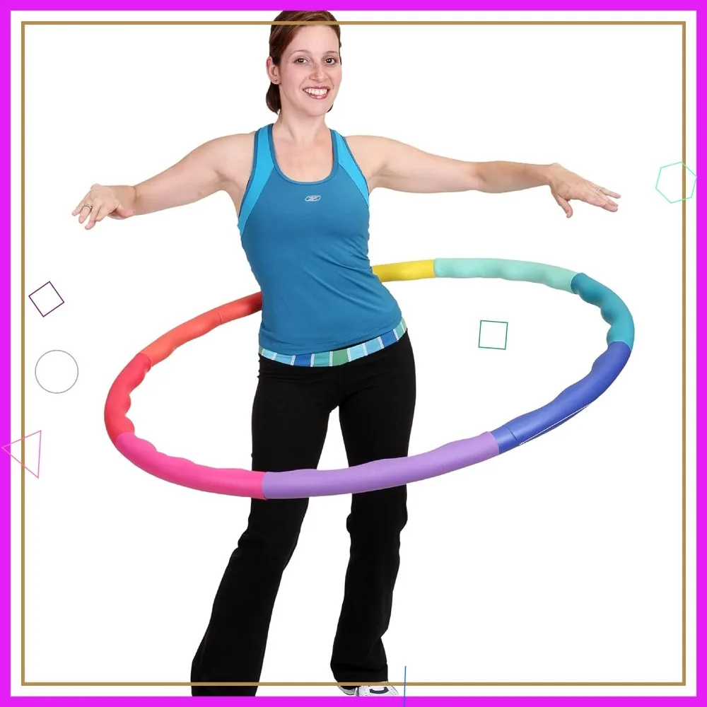 Gewichteter Hula Hoop, 4 lb Fitness-Reifen für Erwachsene, 40-Zoll-Übungsring mit Rillen zur Gewichtsreduktion