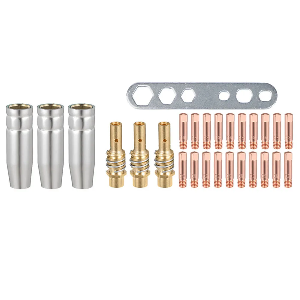 

Comprehensive 27PCS Welding Set for MIG and For MAG Including Contact Tips and Nozzles for 15AK Welding Torch Efficiency