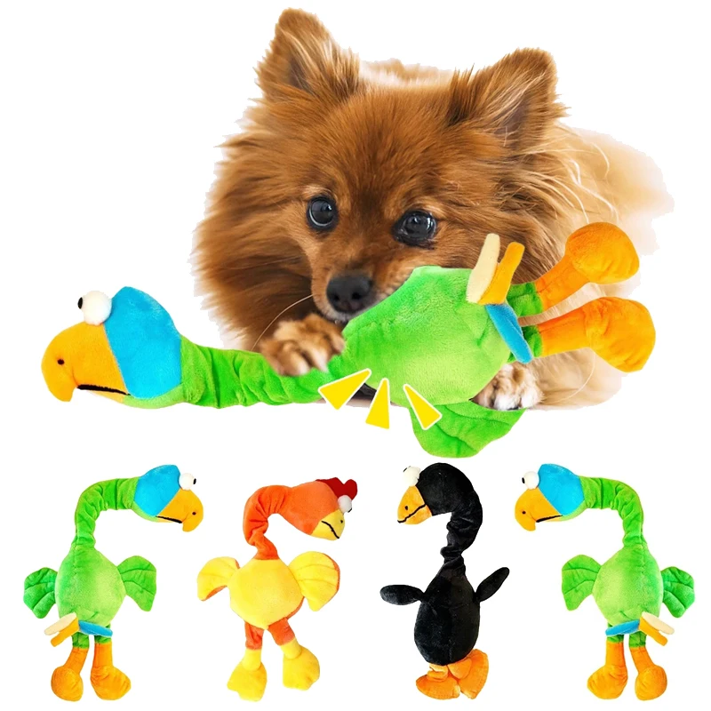 Plush Dog Toy Chicken Shaped Bite Resistant Squeaky Toys for Small Large Dogs Puppy Pets Training Accessories| | - AliExpress