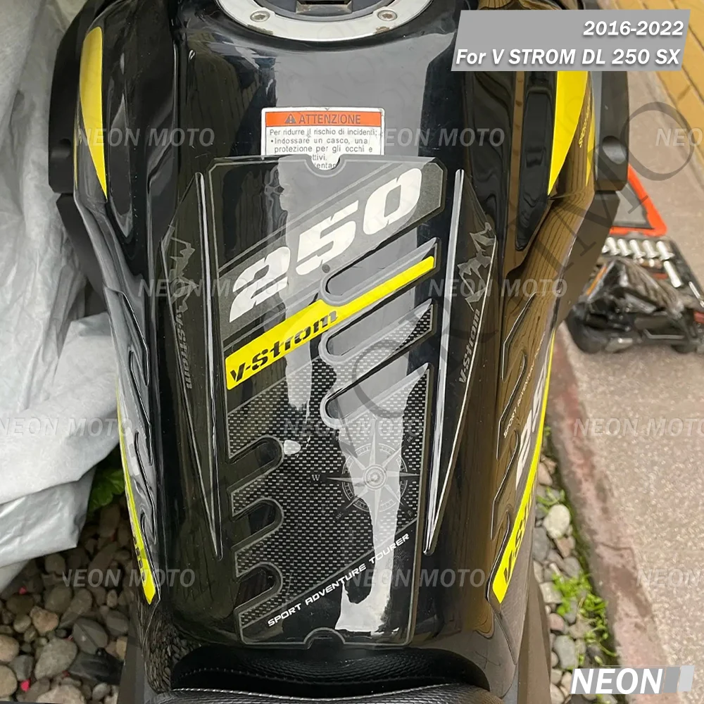 

For Suzuki V-STROM VSTROM V STROM DL 250 SX 250SX Motorcycle Tank Pad Sticker Fuel Gas Cover Protection Accessories Decal