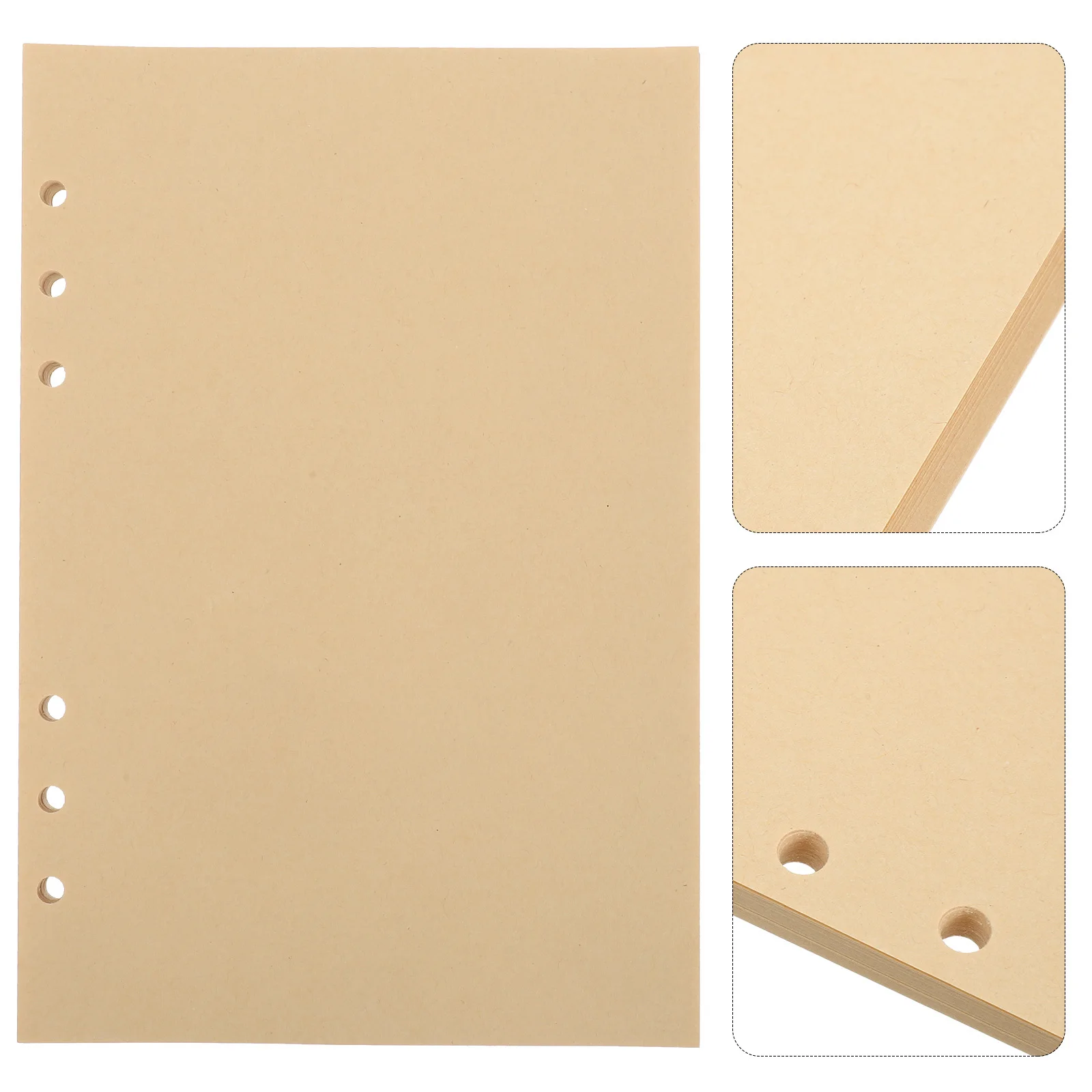 

A5 Blank Loose Leaf Paper Refills 6 Hole Punched Unlined For Binder Journal Notebook Planner Insert Smooth Writing
