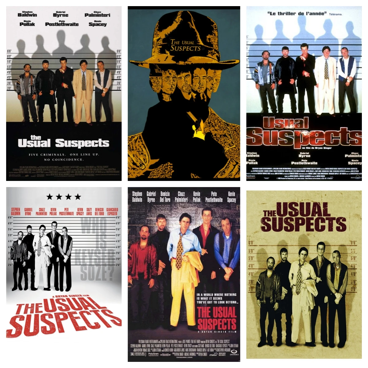 Movie The Usual Suspects (1995) Poster Wall Art Home Decor Painting Calligraph