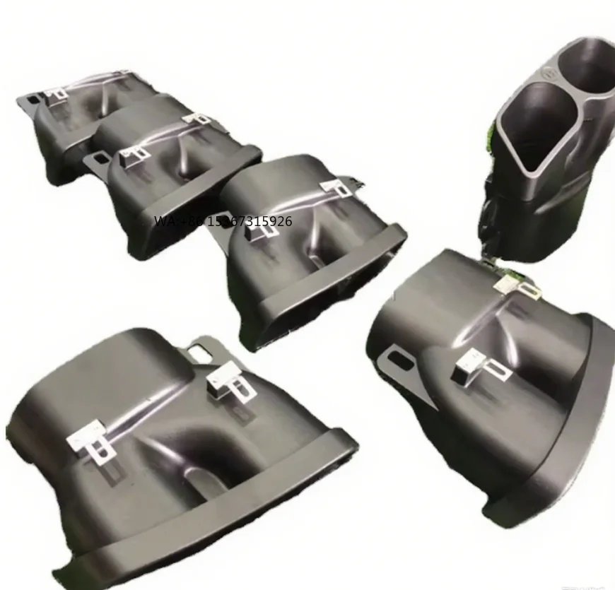 

Stainless Cast Aluminum Exhaust Tip Dual Outlets Y Type Muffler Downpipe Cars Exhaust Pipes