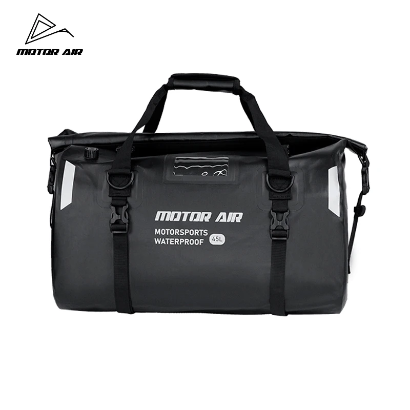 2026-new-motorcycle-bag-black-multifunctional-waterproof-back-seat-pack-tail-package-45l-65l-outdoor-travel-riding-equipment-bag