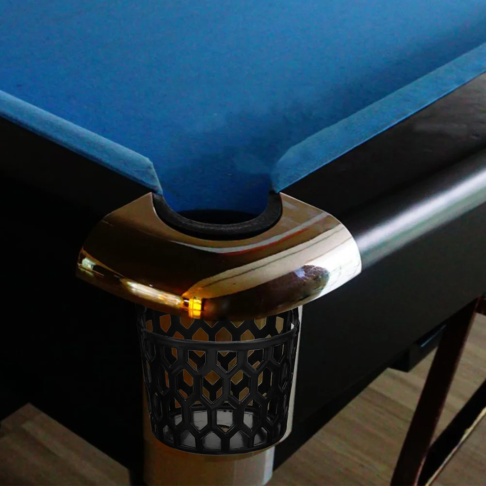 2 قطعة سلة إسقاط لطاولة بلياردو صافي حقيبة كرة بلاستيكية مخزن سلة التهوية شبكة تصميم لملحقات طاولة البلياردو