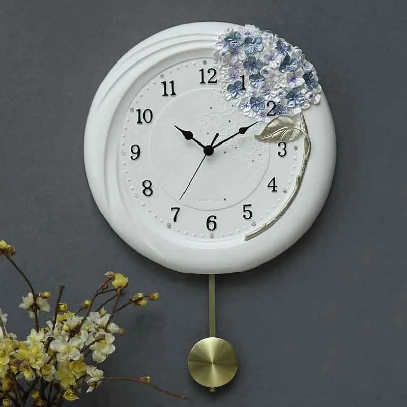 Nordic Decorative Wall Clock Modern Wall Watch Silent Luxury Aesthetic Pendulum Clocks Minimalist Elegant Living Room Watches