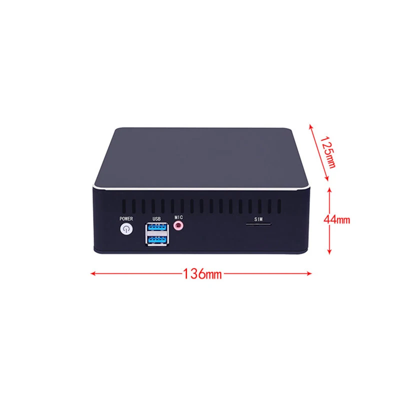 DYASUO-sistema linux sin ventilador y Windows, mini pc para juegos, intel core y Celeron 6th/7th 3855U i3 i5 i7