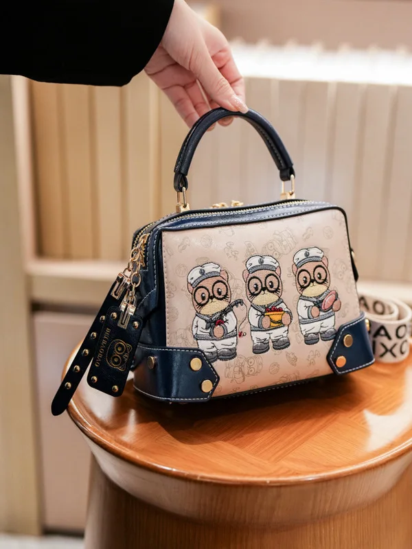 

Faionable Casual Women's Crossbody Bag Single oulder Boston Bag ular Handbag Commuter Sle PU Leather Small/Medium Size