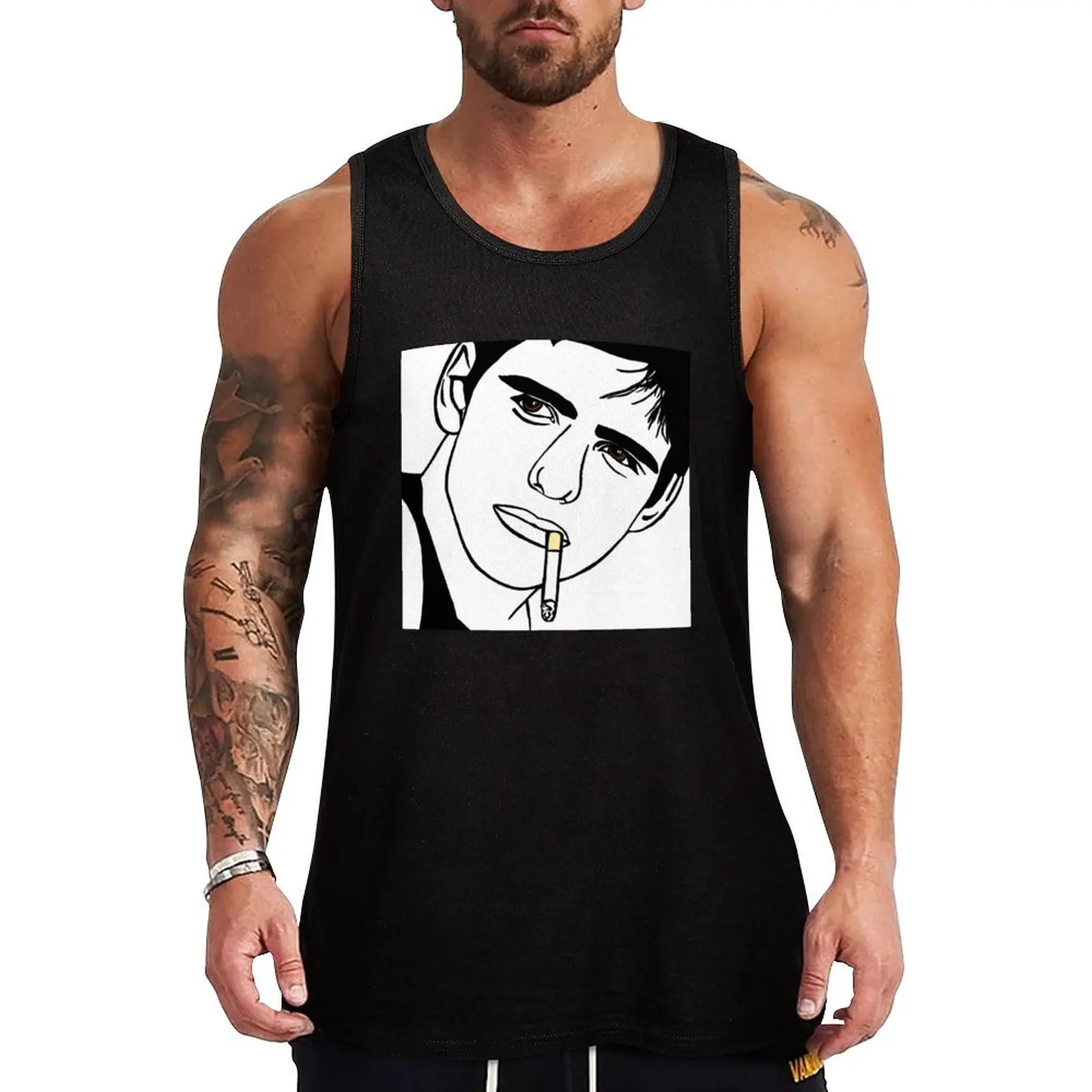 

Matt Dillon Tank Top Lightweight Sleeveless T Shirt Basic Casual Top