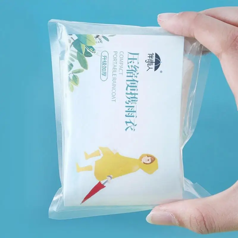 Портативный утолщенный дождевик для путешествий на открытом воздухе легкий дождевик водонепроницаемый Женский Мужской одноразовый походный дождевик с капюшоном