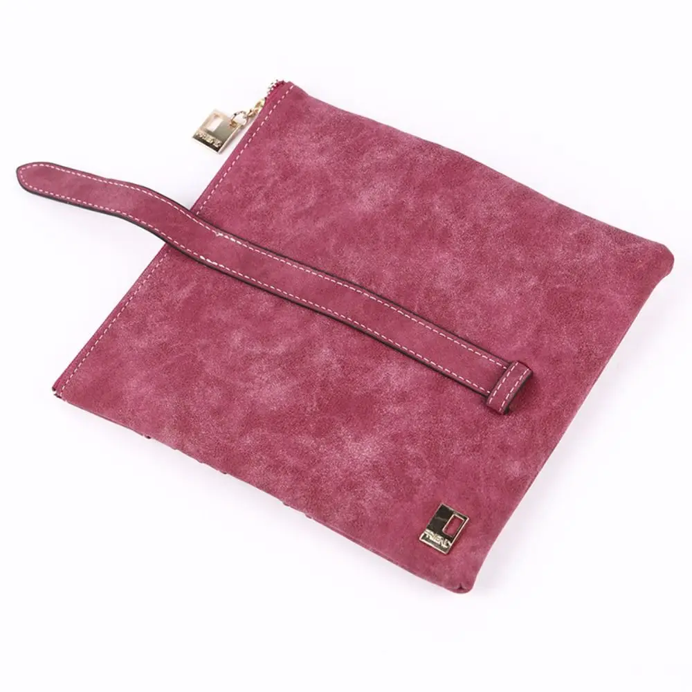 Portefeuille long en cuir solide pour femme, porte-cartes, sac à main à fermeture éclair, sac pour téléphone, nouveau, proximité, Wstring, NuSO k 256