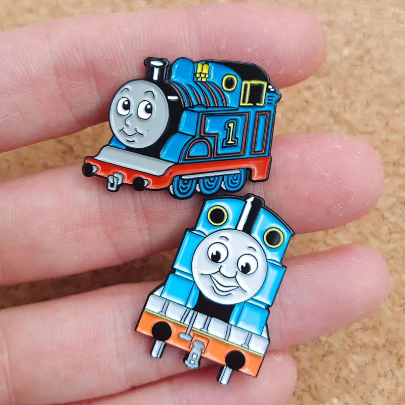 Little Train Enamel Pins Brooches for Women Cartoon Badge on Backpack Hat Decoration Accessories Anime Jewelry Fans Gift