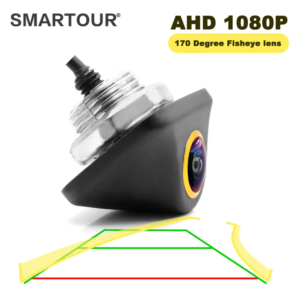 

Smartour AHD 1080P Golden Lens Intelligent Dynamic Trajectory Tracks Parking Line Reverse Rearview Metal Shell Parking Camera