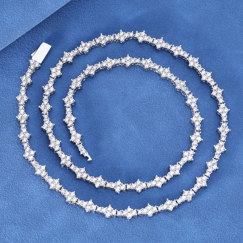 

Fashion Tennis Chain Necklaces for Women Cubic Zirconia Tennis Chain Bracelets Iced Out Hop Hip Jewelry Gift