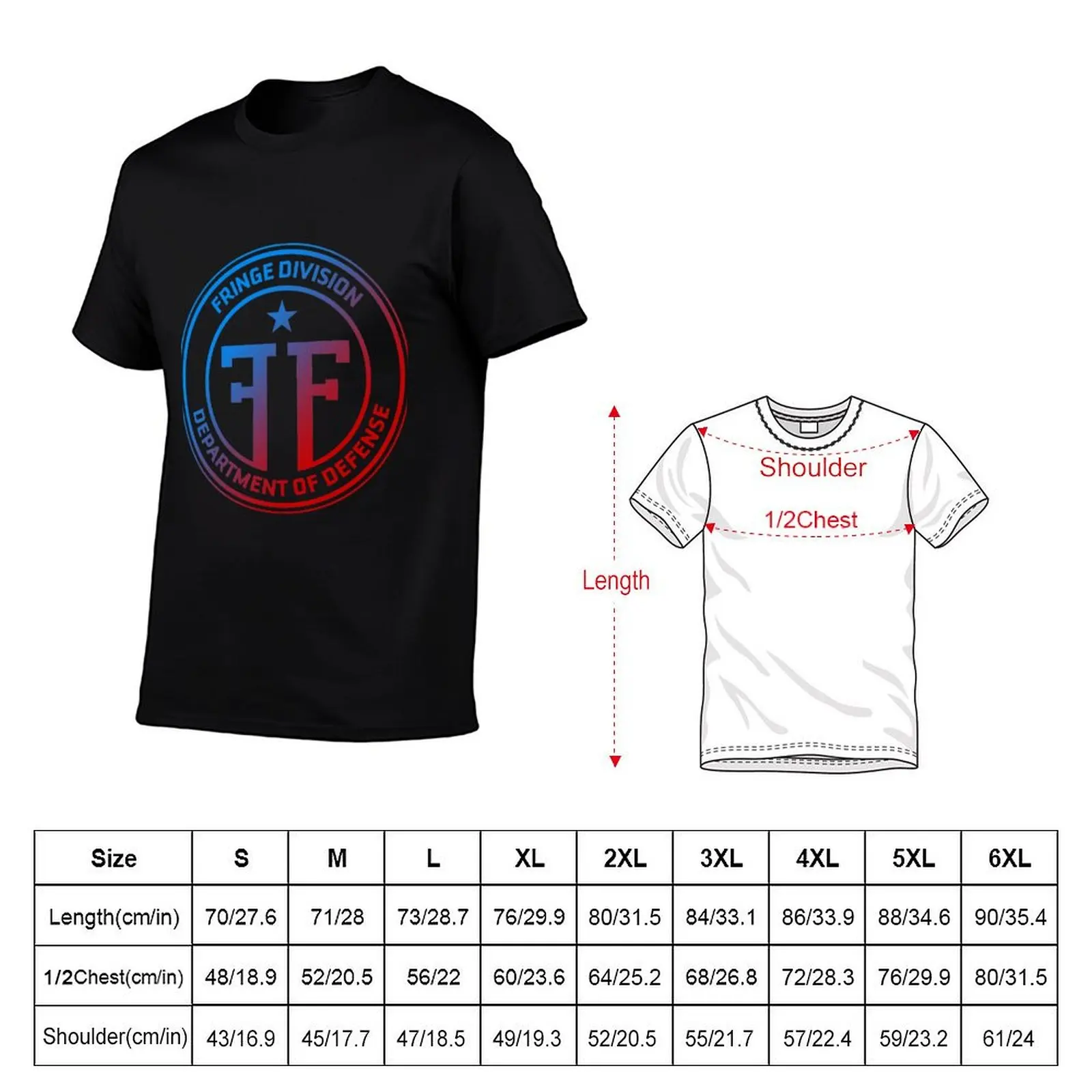 Fringe Division symbol double universe color T-Shirt t shirt custom print funny t shirts man