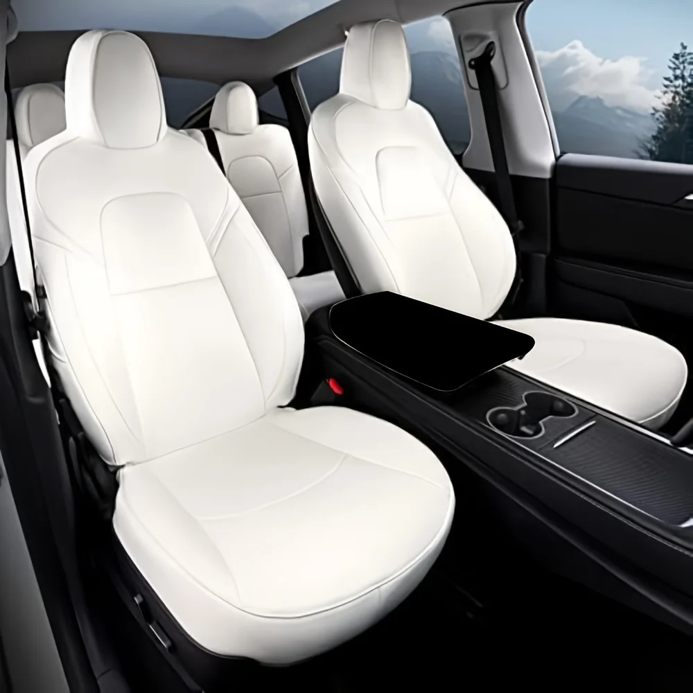 

Nappa leather seat cushion suitable used for Tesla MODEL 3 (including 2023,2022,2021,2020,2019,2018 and other models), 5-seater