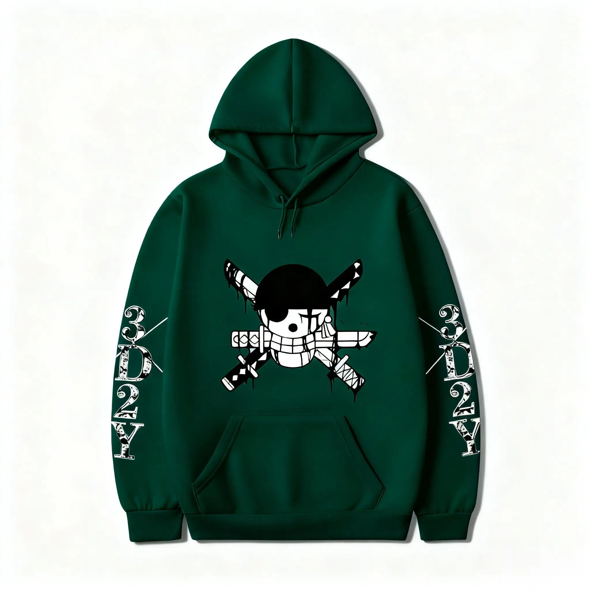 One Piece Zoro Roronoa Hoodie Anime Graphic Sweatshirt Men Women Oversized Streetwear Cosplay Casual Fashion 2026 Winter Hoodies