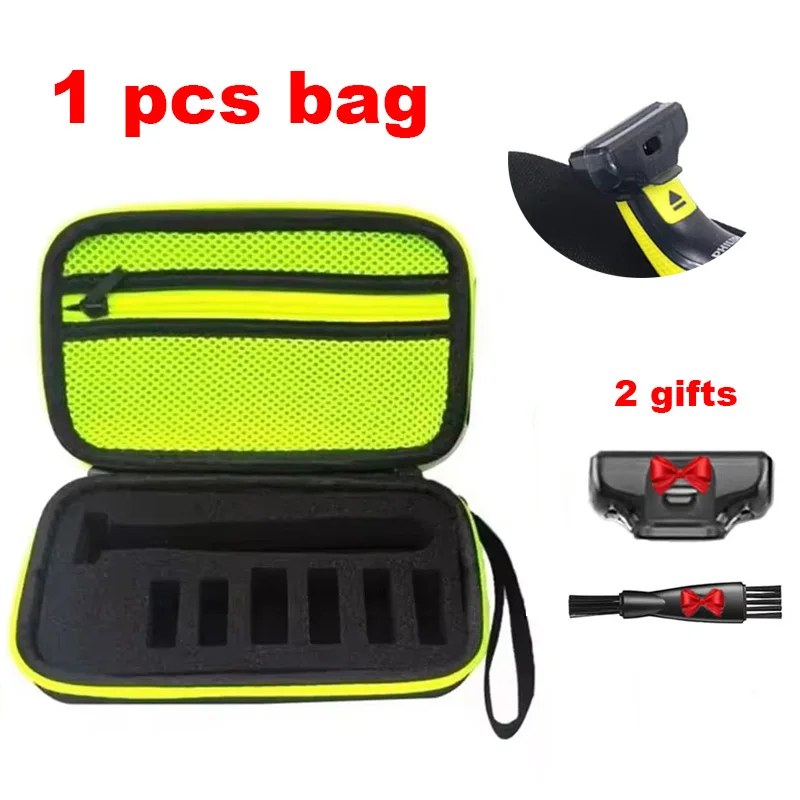With Gift Storage Case for Philips Shaver Electric Trimmer Shaver Travel Case Storage Bag for Philips One Blade QP2530/2520