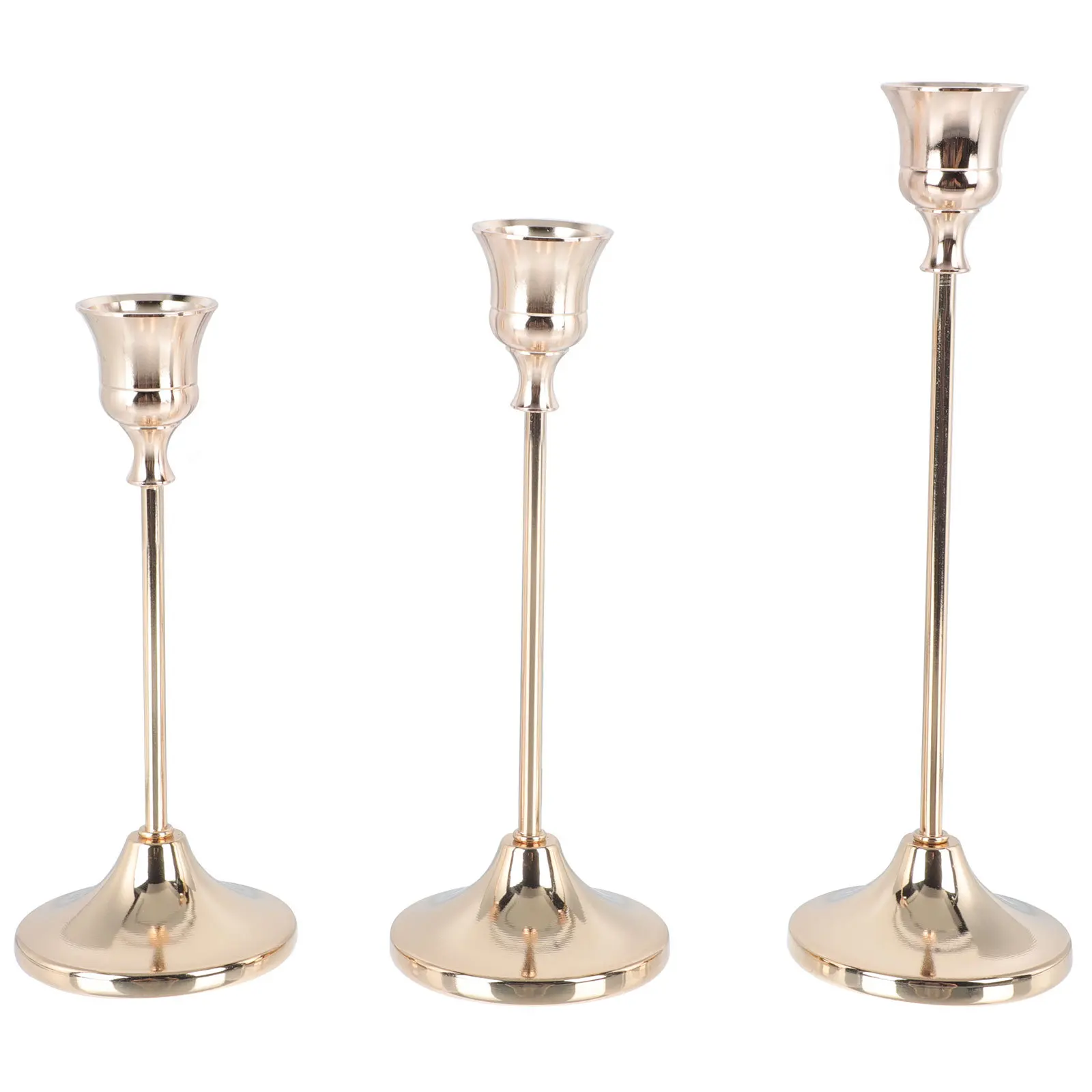 

3Pcs Iron Stand Retro Candlesticks Elegant Decor for Home Dinner Parties Winter Celebrations Holders