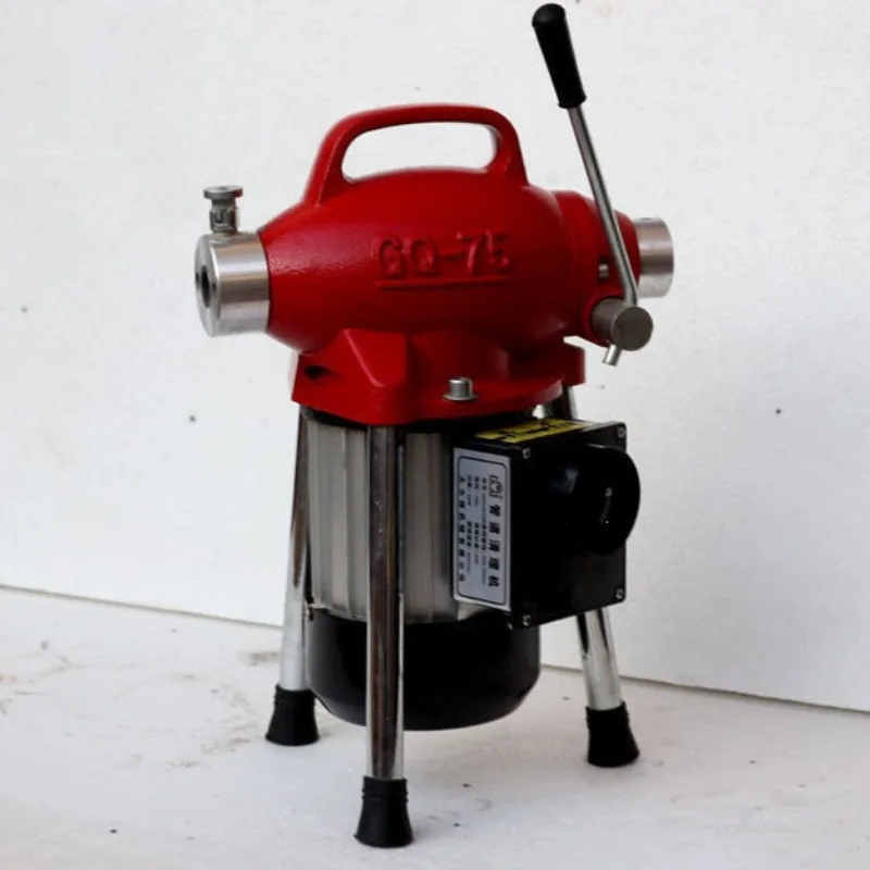 75 type electric pipe dredging machine, high-power professional dredging toilet tools, sewer dredging