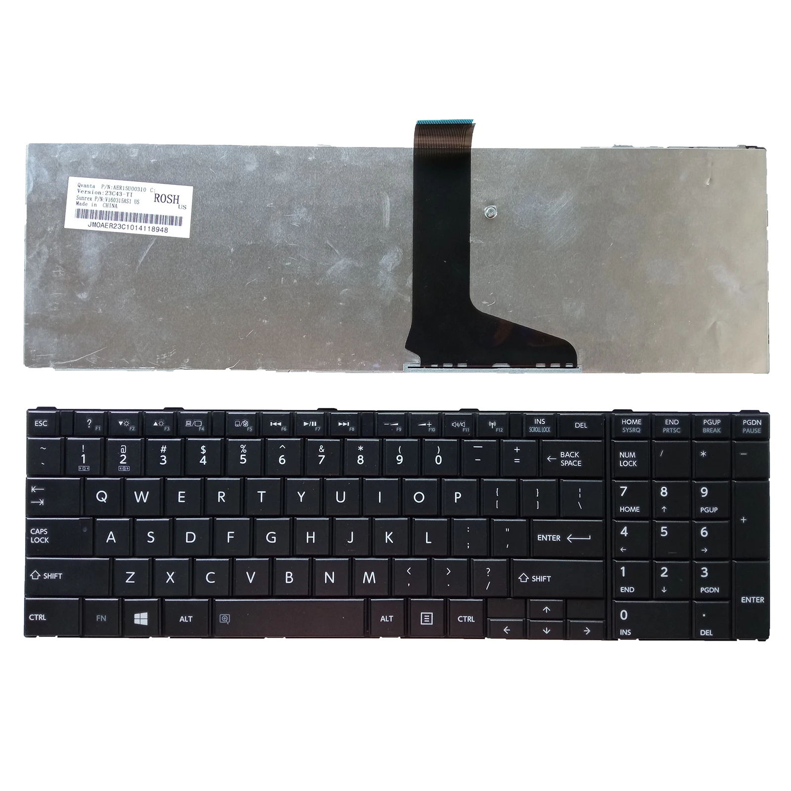 

FOR TOSHIBA SATELLITE PRO C850D C855 C870 L850 L855 KEYBOARD US