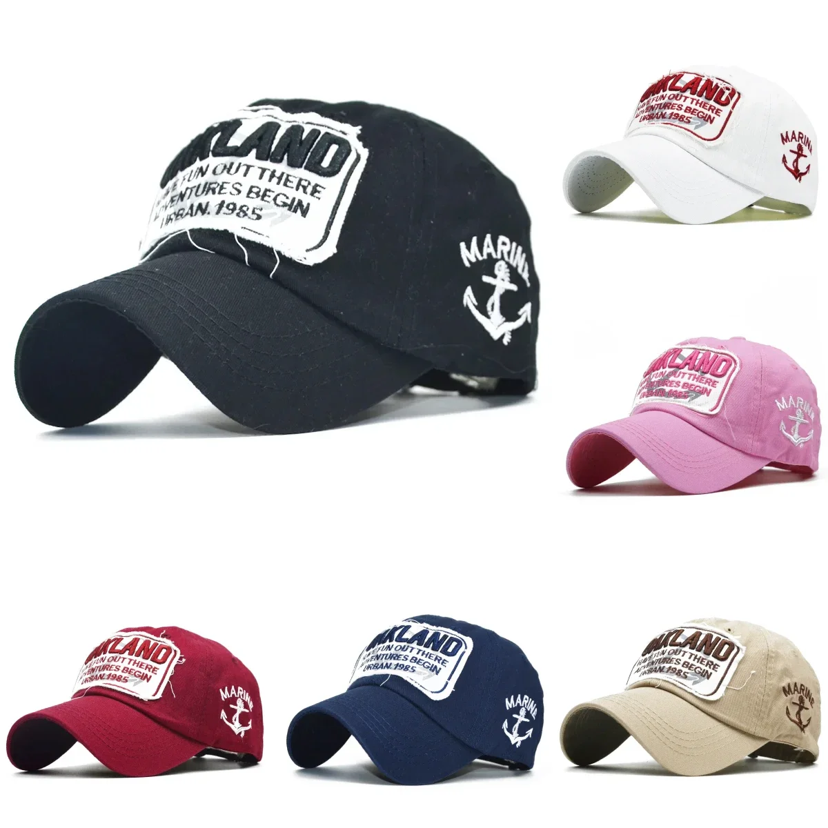 Gorra de béisbol con bordado de letras para hombre y mujer, gorro Snapback de algodón para deportes al aire libre, ajustable, Unisex, Verano