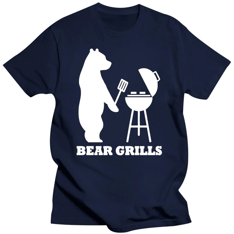 BEAR GRILLS T SHIRT BBQ BARBECUE TV PROGRAM GIFT HIPSTER SWAG FUNNY  UNISEX TOP(1)