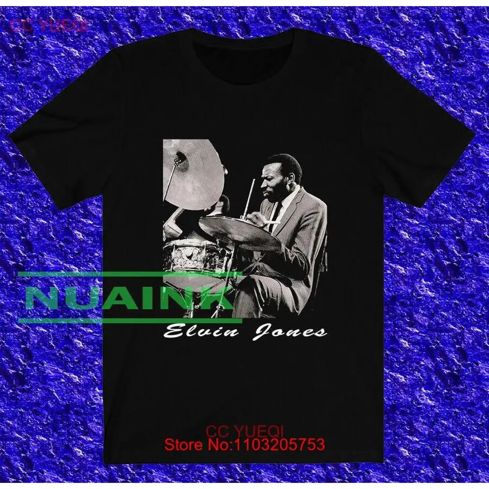 New Elvin jones T shirt Art Father gift size S to 4XL vintage Washed Comfortable Unisex fashion Stylish Breathable Soft