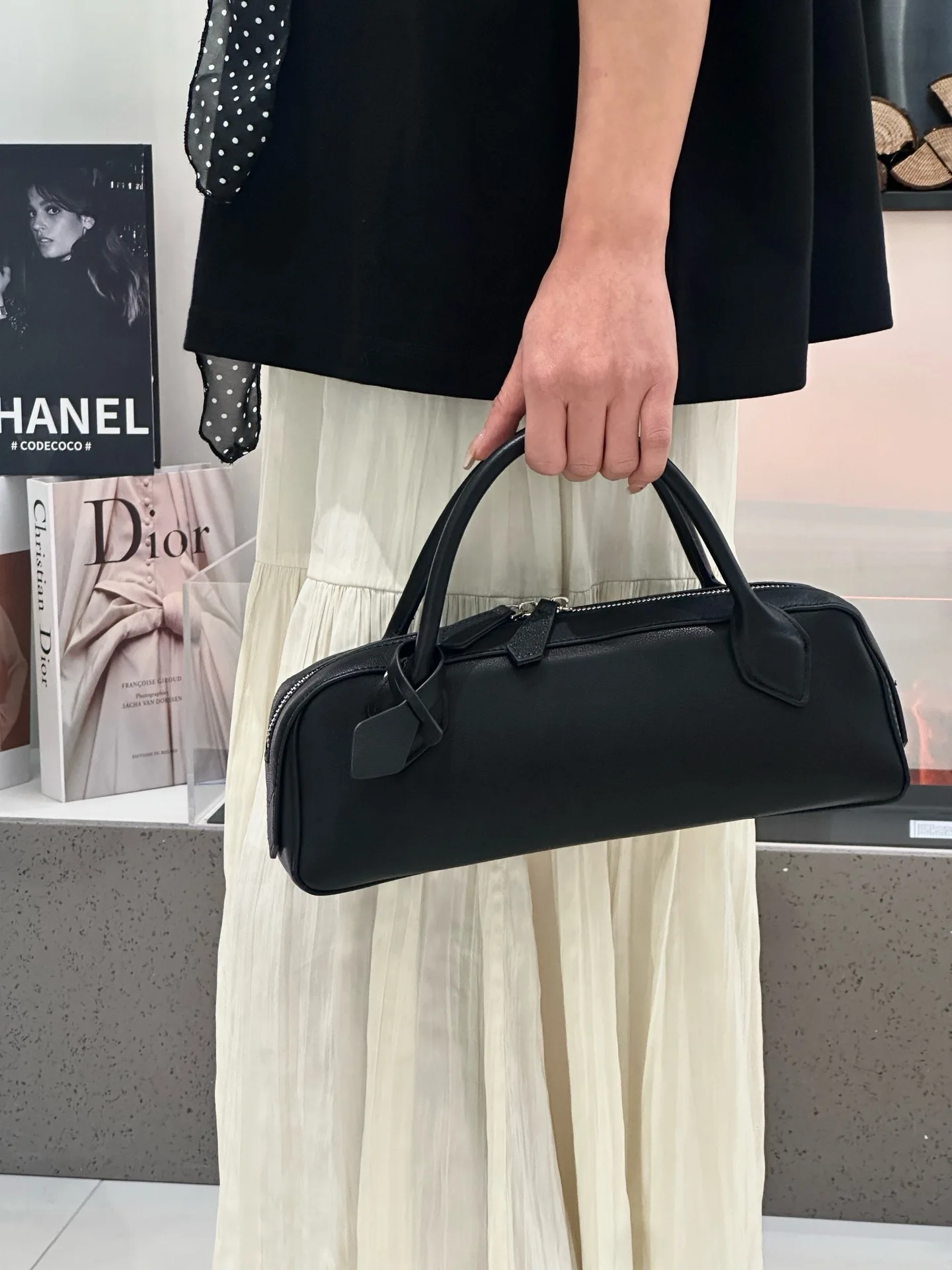 Genuine leather women's bag 2026 luxury handbag retro long shoulder bag female handbag armpit bag