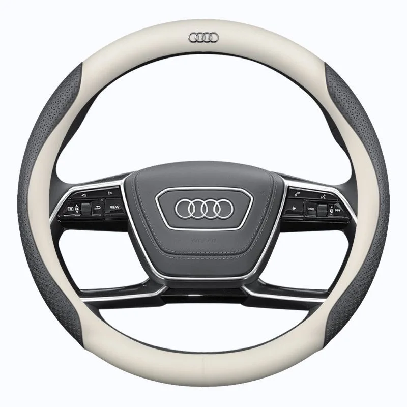Car steering wheel cover For Audi A3 Q5 Q3 Q4 A5 A7 A8 A4 B8 B7 A6 C7 RS3 RS4 RS5 RS6 car accessories