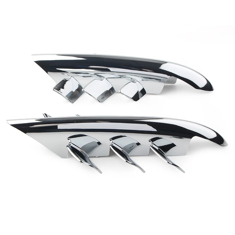 For Honda Gold Wing GL1800 01-11 Chrome Plated Shark Gill Fairing Ventilation Accessory Side Panel Decoration
