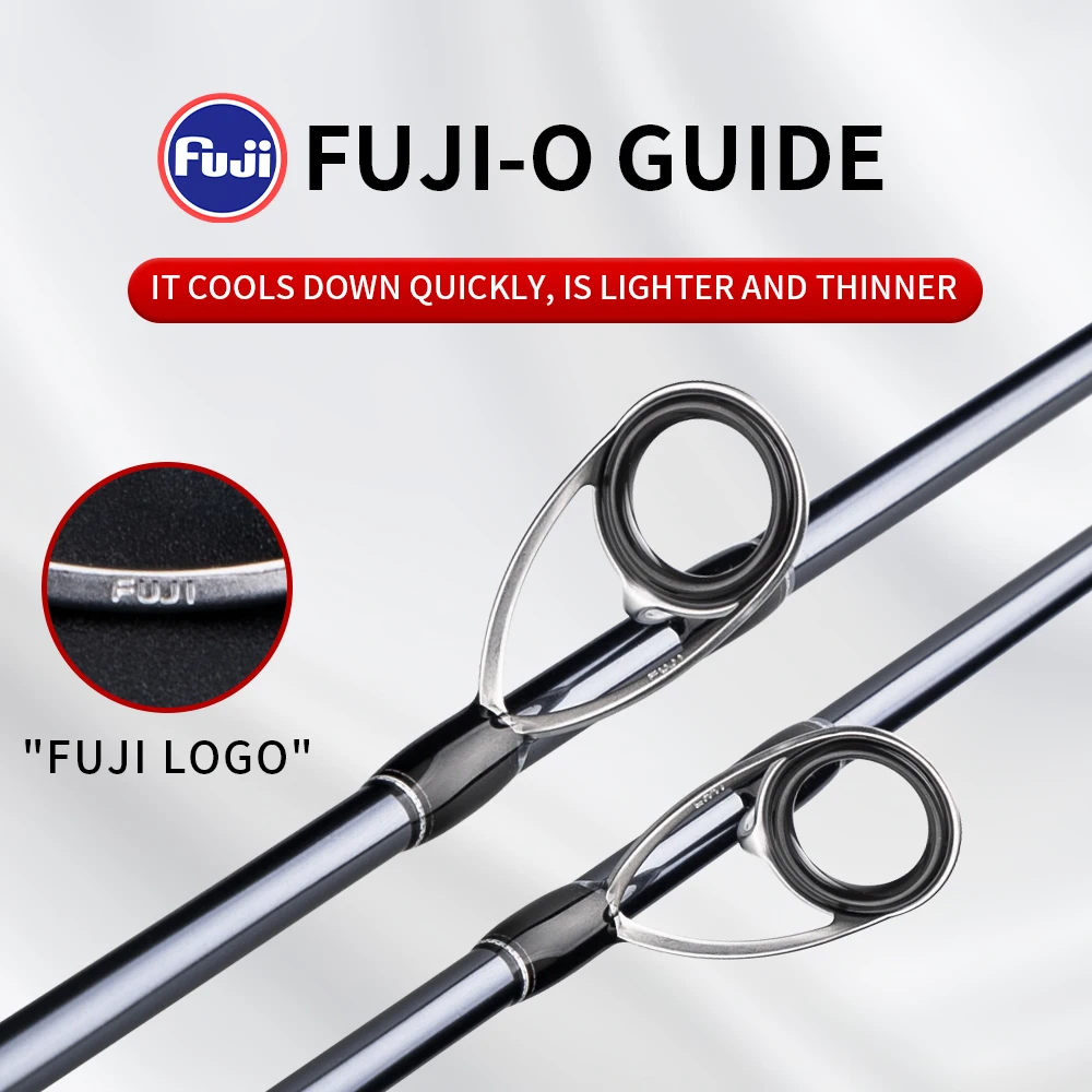FISHINGFANS RANCY FUJI O GUIDE SOLID TIP 1,93m Slow Pitch Jigging ML M MH 150-400g Salzwasser Boot Slow Jigging Angelrute – Detail 4