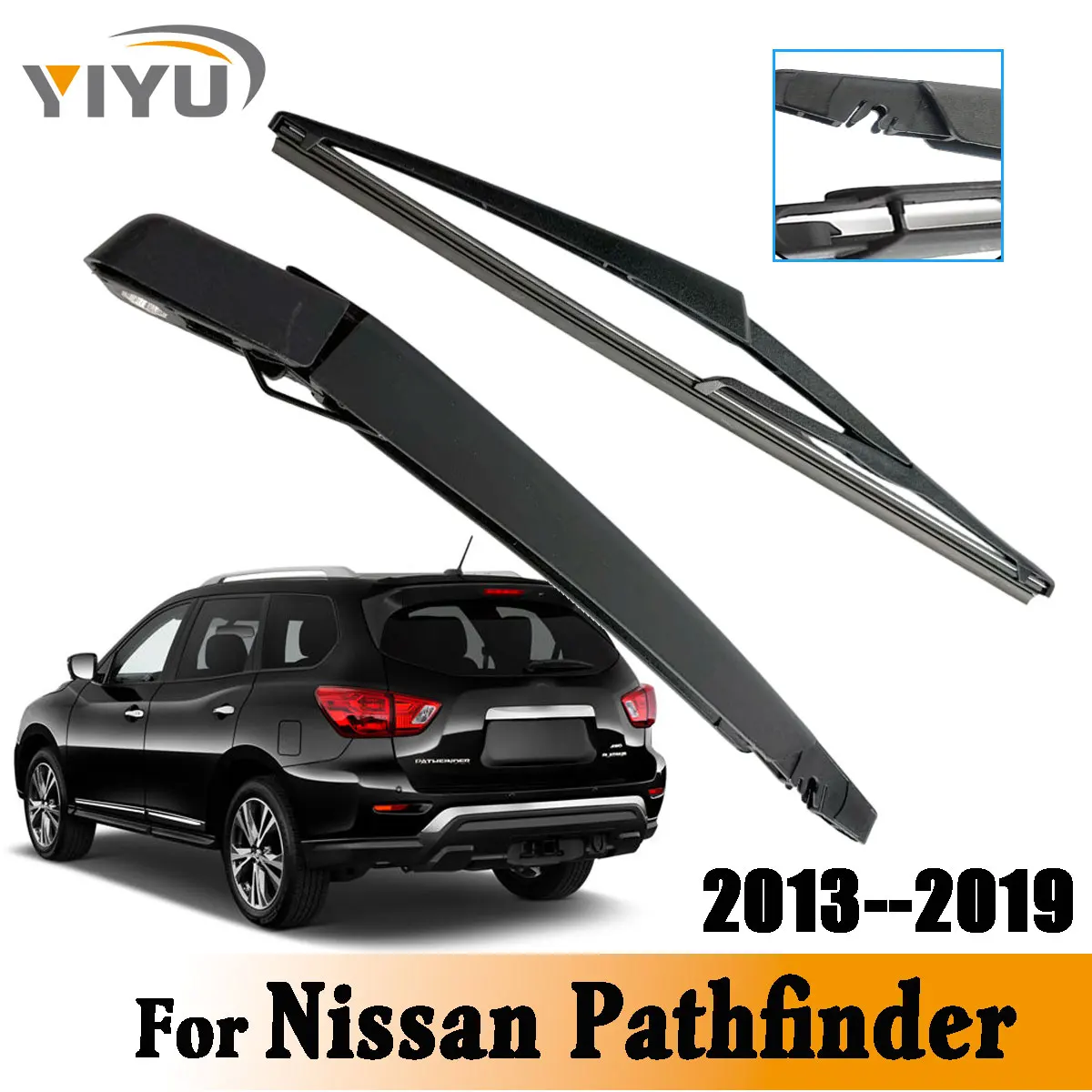 1/2PCS Hinten Wischer Klinge Wischer Arm Kit Für Nissan Pathfinder 2013-2019 Windschutzscheibe Hinten Scheibenwischer pinsel