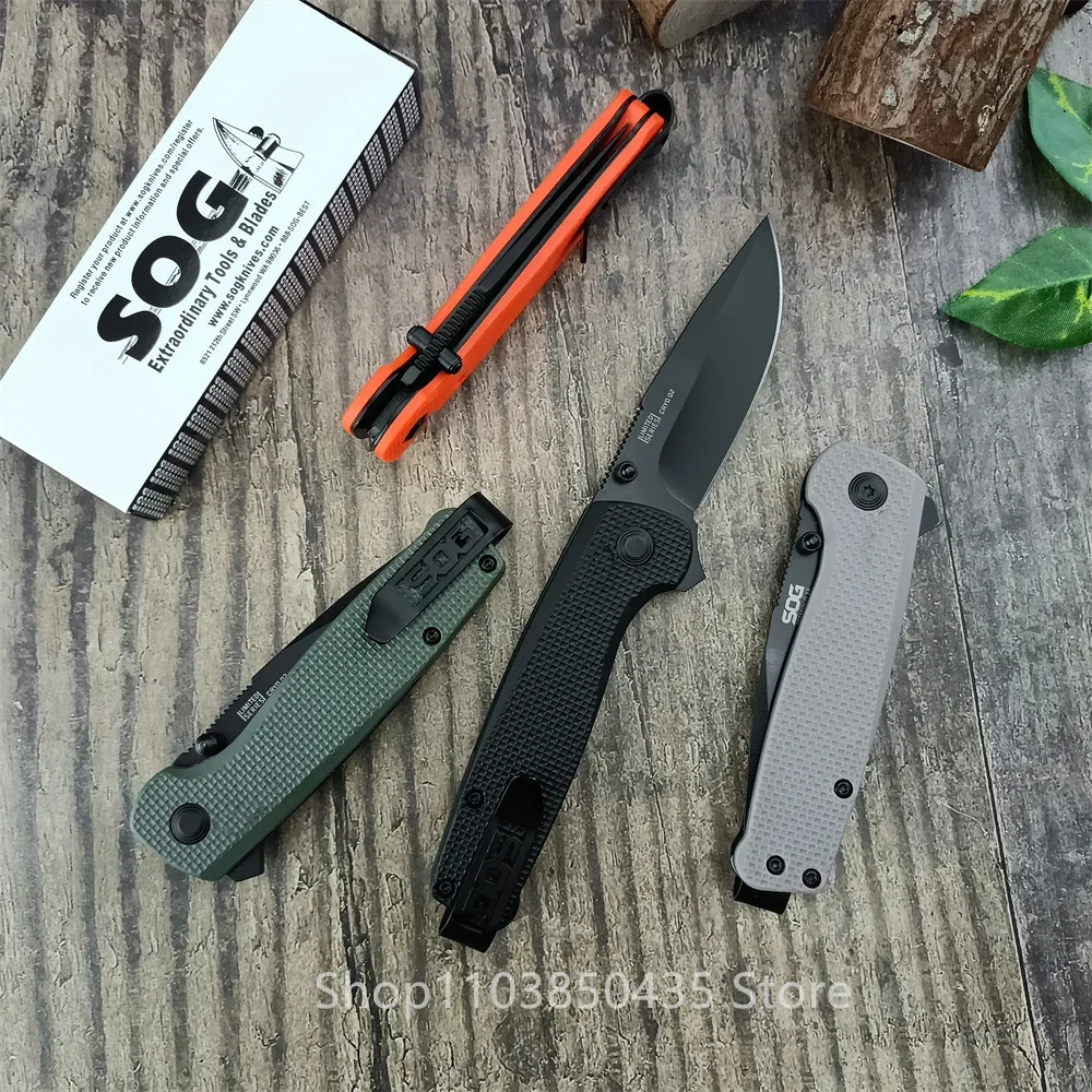 EDC Terminus XR Tactical Folding Blade Knife D2 Steel Blade Nylon Fiber Handle Camping Hunting Knife Self Defense Pocket Tools