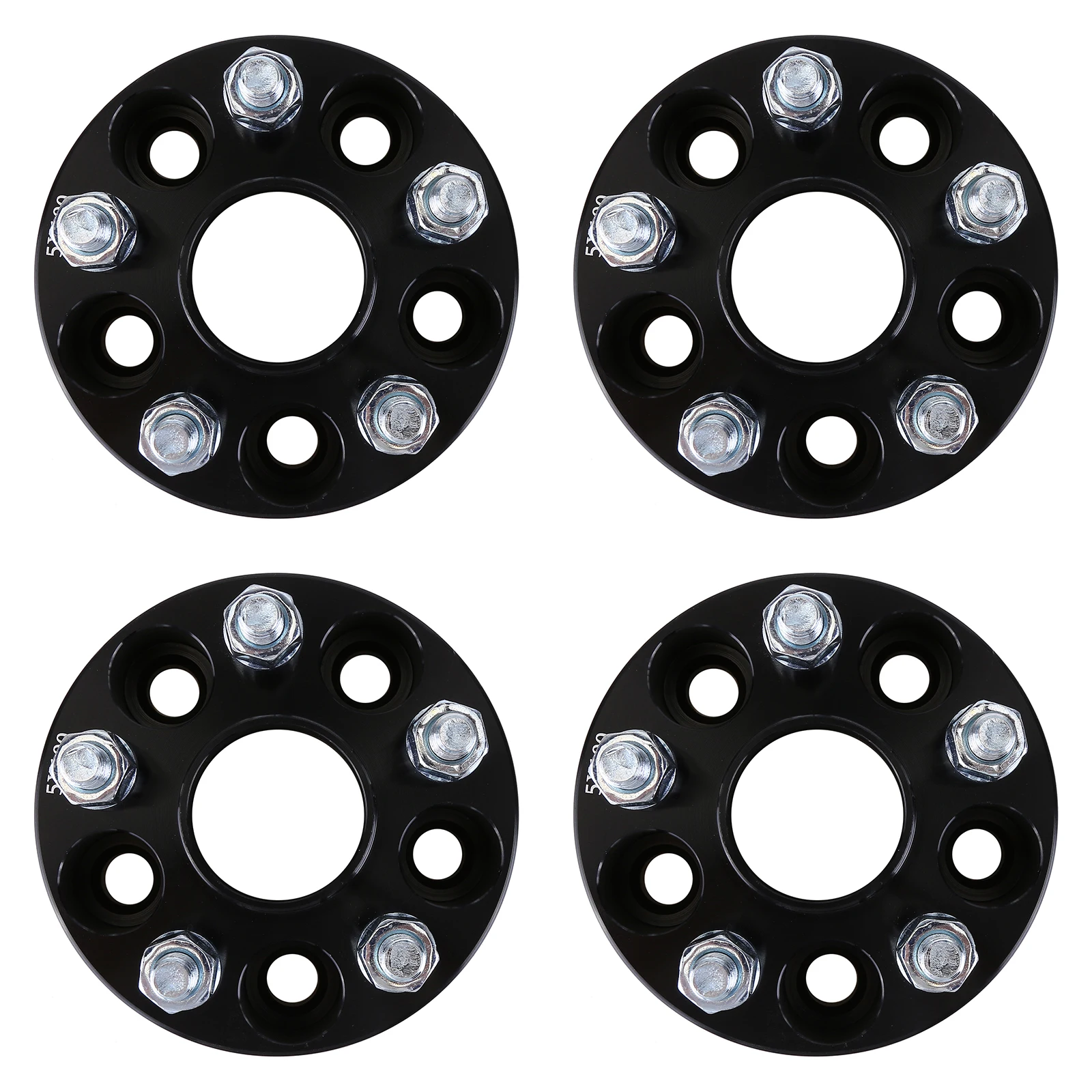 

4pcs Black 1.5-inch flange wheel adapter 5x100 wheel gasket 54.1mm center bore 12x1.5 bolt with steps suitable For Toyota Celica