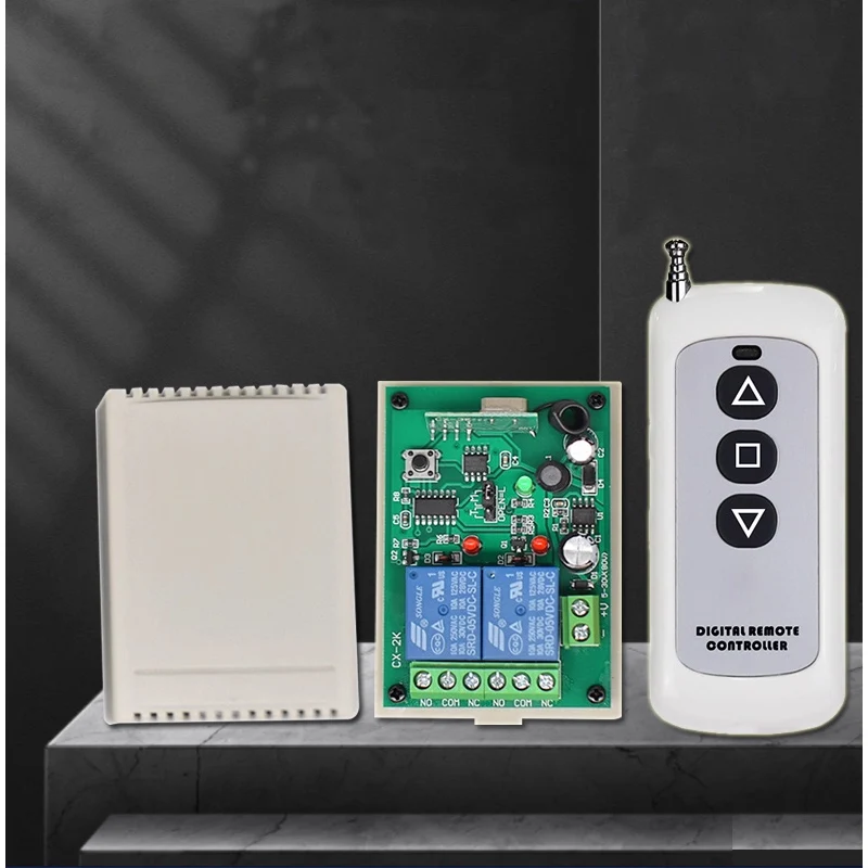 DC12V RF Wireless Remote Control   Receiver  Transmitter  433mhz relay switch lighting /Garage door/shutter
