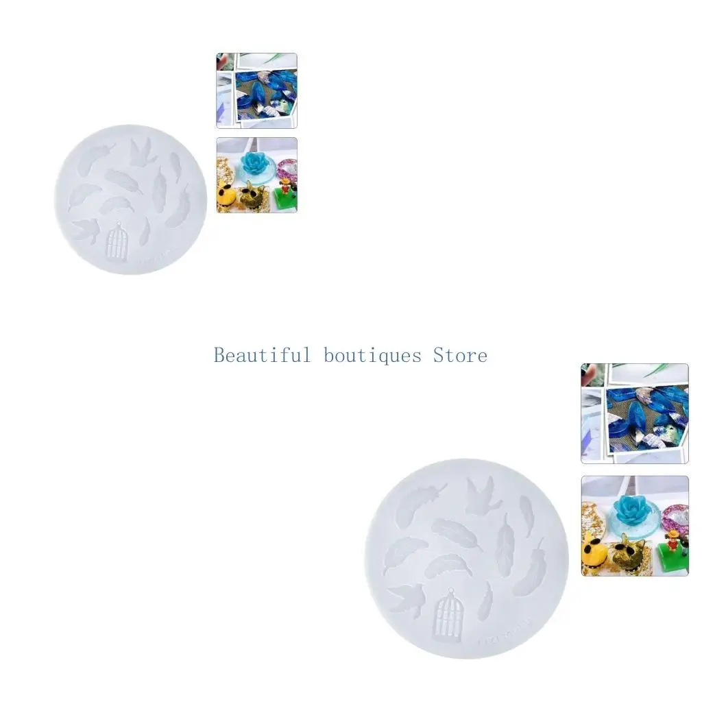 U4LF Bubble Resin Mold Shaker Resin Mold Filler Silicone Quicksand Shaker Filling Mold for Jewelry Making,Pendant,Keychain