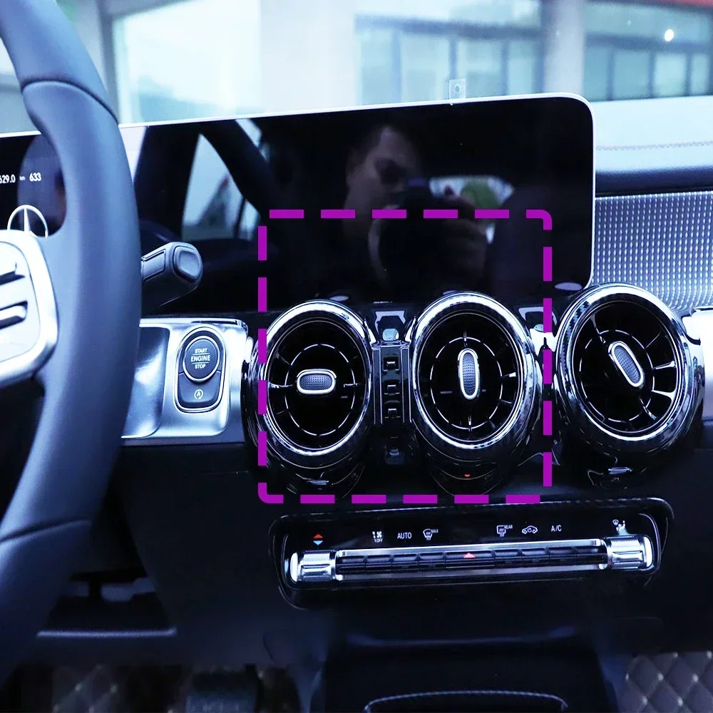 

Car Phone Holder Special Fixed Bracket For Mercedes Benz GLB 200 250 X247 2020-2024 2023 Wireless Charging Base Auto Accessories