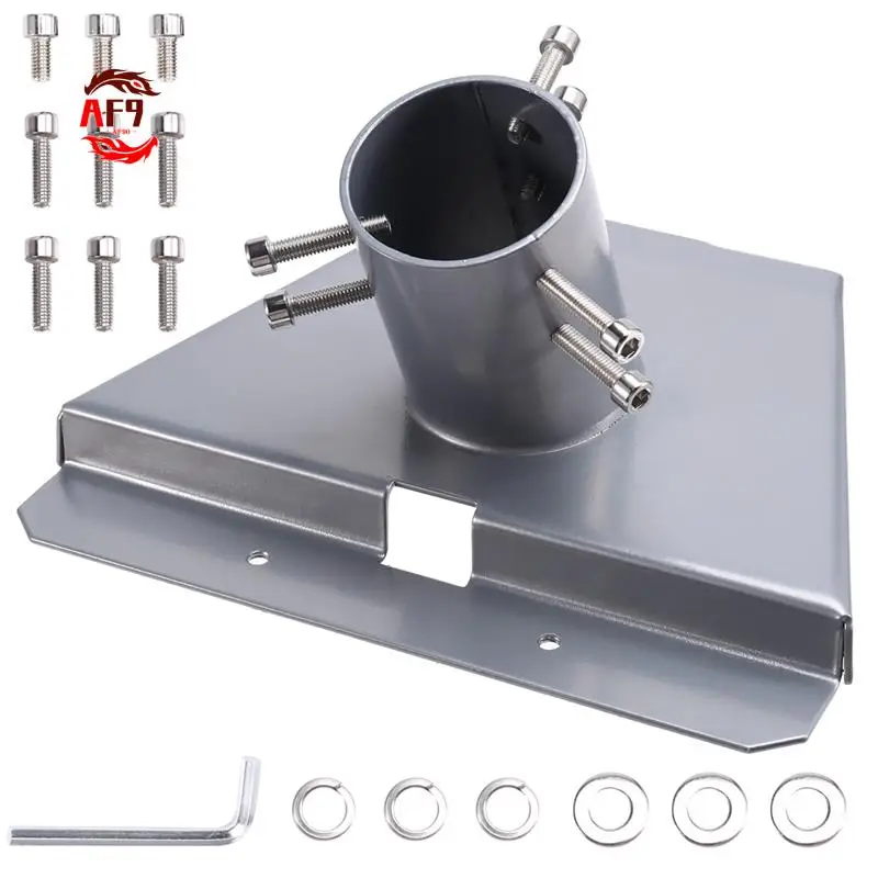 

AF90-Roof Mount Plate Pole Base Satellite Antennae Base Wall Mounted Antenna Base Satellite Pipe Adapter Base Support Base