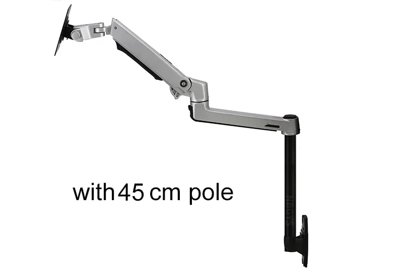 

XSJ8012W-450 Wall Mount Full Motion Monitor Mount Arm Aluminum Mechanical Spring Arm Monitor Holder Support