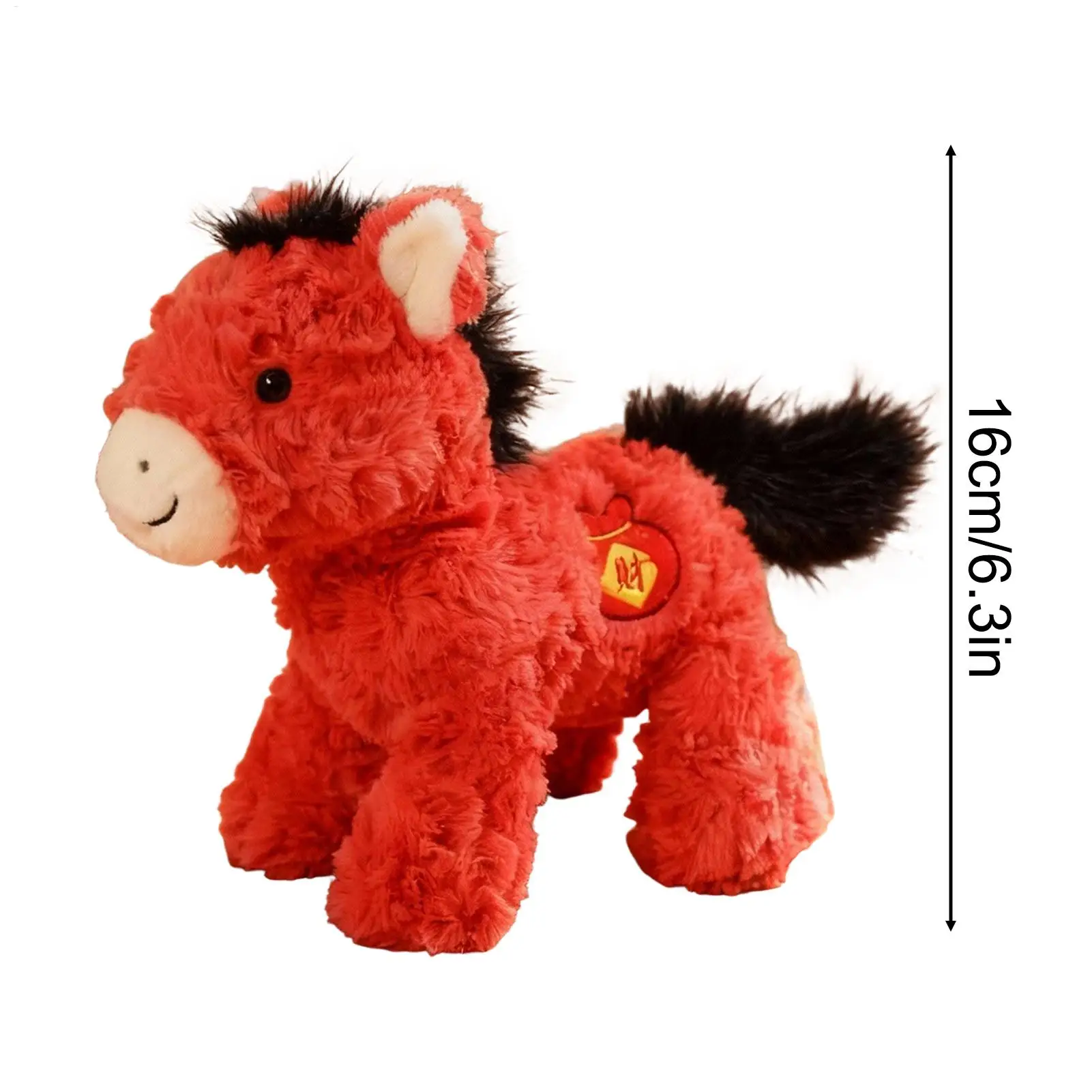 سنة الحصان المحشوة الحيوان لينة ألعاب كرتونية 2026 دمية سنة الحصان للأطفال المراهقين الكبار جامعي غرفة نوم الدراسة #6