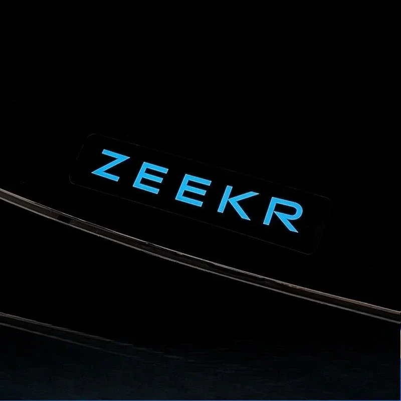 ل ZEEKR 7X الباب الخلفي الإنجليزية تغيير لون لاصق غشائي رسالة تغيير لون فيلم لوازم السيارة الخارجية تعديل ملصق #4