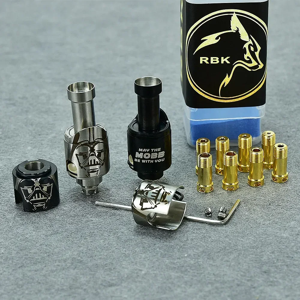 WOLFCOOLVAPE Monarchy MOBB M2 LE Vader RBA สะพาน 316SS Fit Boro Billet กล่อง BB 1-3.5 มม.การไหลของอากาศ Pins Vape Rebuildable ถัง