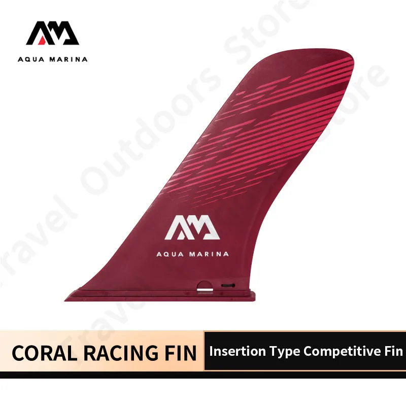 

AQUA MARINA CORAL Board RACING FIN Surfing Accelerate Tail Rudder 0.3kg Plug In Paddle Fin 24x18.5cm SUP Surfboard Accessories