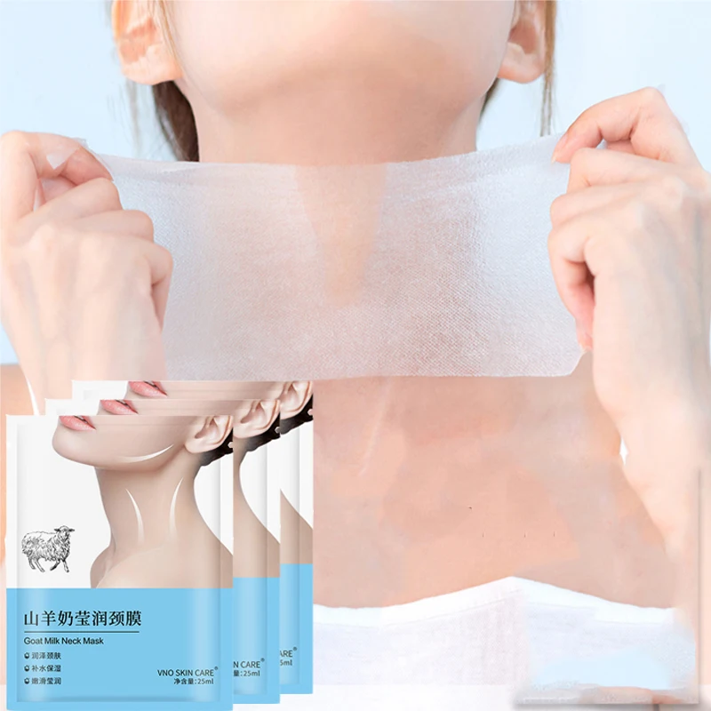 Goat Milk Neck Mask Collagen Firming Necks skincare Mask Beauty Moisturizing Lift Firming Neck Skin Care 1PCS