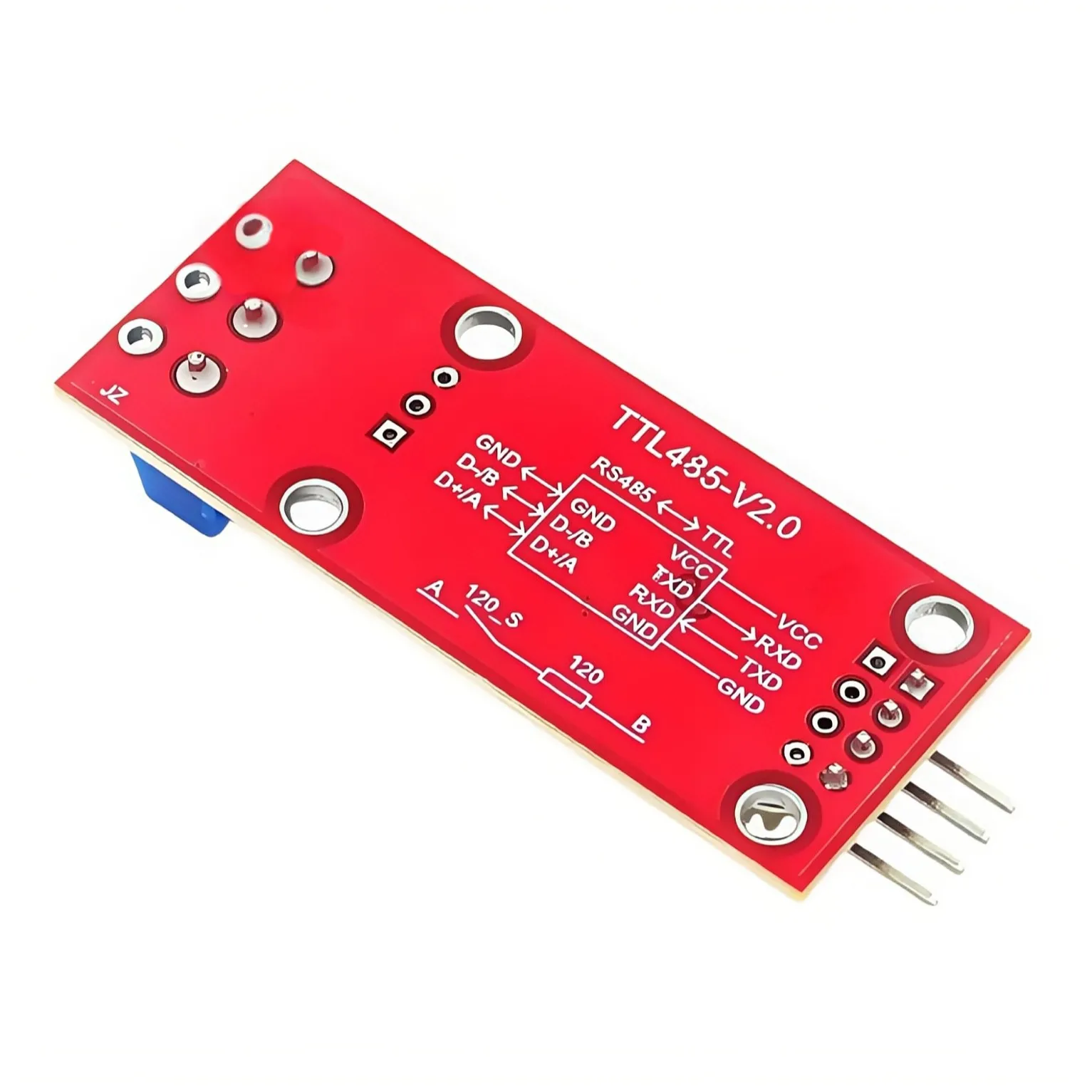 Single-chip TTL to RS485 converter module, 485 to UART level converter, automatic hardware flow control