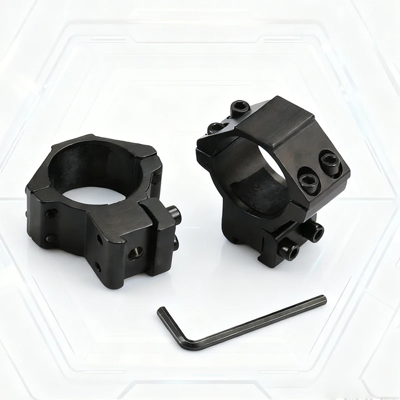 2 Stuks Jacht Richtkijker Mount Ring Voor Dia 25.4 Mm 30 Mm Buis Scopes 11 Mm 20 Mm zwaluwstaart Picatinny Rail Tactische Zaklamp Mount